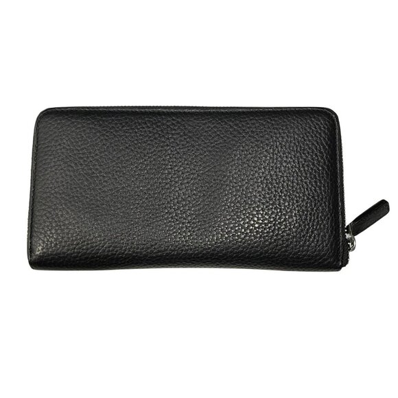Versace Zip Around Black Leather Wallet Like New - Picture 2 of 12